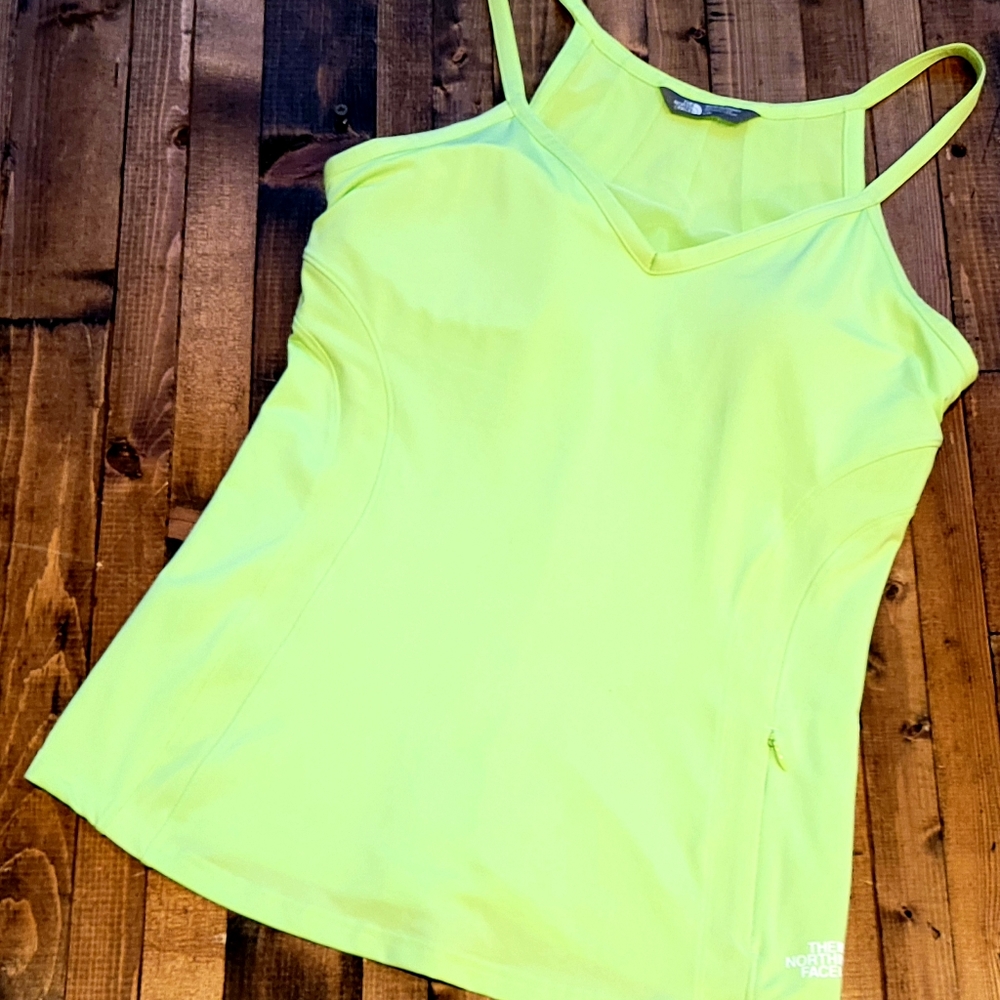 North Face Bright Green Athletic Top